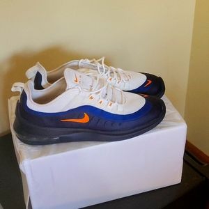 🔥NIKE AIR MAX AXIS TRAINER ROYAL WHITE/NAVY/ORANGE SIZE 11